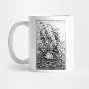 Kraken Unleashed Vintage Ship Attack Mug